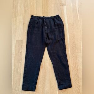 Black Button-Up Pants